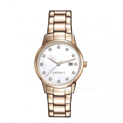 ESPRIT 美國埃斯普利特石英女士手表ES100S62011 海外本...